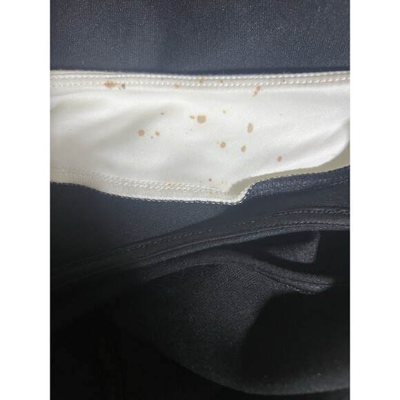 NWT Express Color Block Black and Cream Bodycon Open Back Dress Medium - Picture 11 of 12